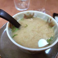 Miso soup at Bloom Sushi in Paris