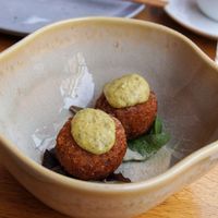 Arancinis at Bloom Sushi in Paris