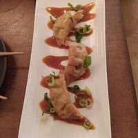 Gyozas, rather good. at Bloom Sushi in Paris