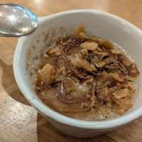 Banana caramel pudding (cold) at Bloom Sushi in Paris