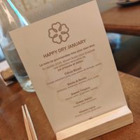 Dry january choice at Bloom Sushi in Paris