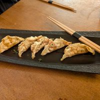 Apple gyozas at Bloom Sushi in Paris