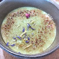 Crème brulée at Bloom Sushi in Paris
