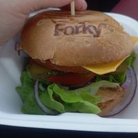 cheeseburger at Forky's - Campus Square in Brno
