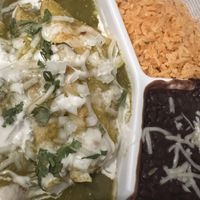 Chicken Enchiladas.  This was so good and super filling. Very flavourful. I particularly love that everything is vegan here. I highly recommend this place. The food is very good    at El Cantaro Vegan Taqueria in Sacramento