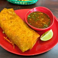 Birria burrito at El Cantaro Vegan Taqueria in Sacramento