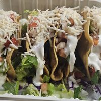 Mix n match crispy tacos at El Cantaro Vegan Taqueria in Sacramento