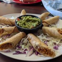Taquitos appetizer at El Cantaro Vegan Taqueria in Sacramento