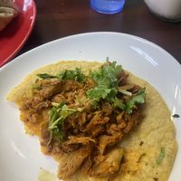 Already Digging In - Vegan Chick’n Taco 🌮😋💗  at El Cantaro Vegan Taqueria in Sacramento