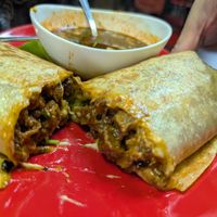 Quesabirrio burrito for the win! at El Cantaro Vegan Taqueria in Sacramento