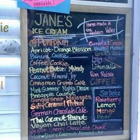 Jane’s ice cream list (Kingston, NY)  at Barthel's Creamery in Ellenville