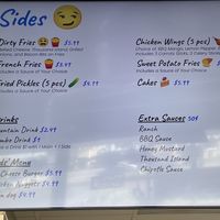 Sides, drinks and kids menu  at Happy Vegan in Fountain Valley