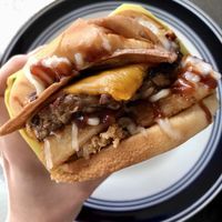 BBQ Smokestack   at Happy Vegan in Fountain Valley