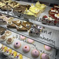 All vegan cake selection   at Miss Sina in Marrickville