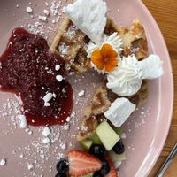 Pavlova waffles   at Miss Sina in Marrickville