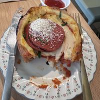 Salami and mozzarella danish - soo yummy   at Miss Sina in Sydney