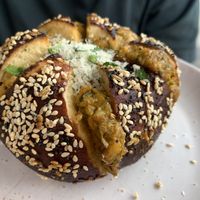 Corn & Jalapeno pretzel…. This is a MUST HAVE  at Miss Sina in Marrickville