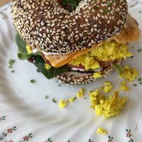 Breakfast bagel   at Miss Sina in Marrickville