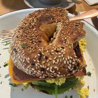 Breakfast bagel   at Miss Sina in Marrickville