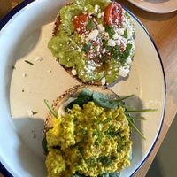 The Berlin bagel, not as interesting as chicken buffalo but super yummy and fresh  at Miss Sina in Marrickville