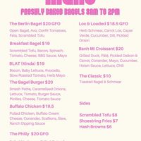 Menu as of May 26  at Miss Sina in Marrickville