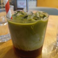 Strawberry matcha at Miss Sina in Marrickville