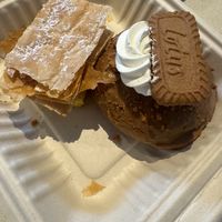 Vanilla slice and biscoff donut  at Miss Sina in Marrickville