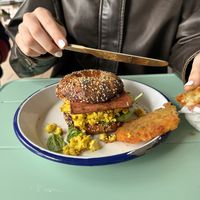 Breakfast bagel   at Miss Sina in Marrickville