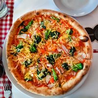 Vegan pizza at Zeus Pizza at Zeus Pizza in Berlin