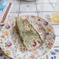 Mohnkuchen mit Vanillecreme at Allerlei Vegan in Schongau