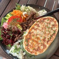 Gyros-Panini mit Salat  at Allerlei Vegan in Schongau