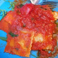 vegan Ravioli at Mamma Monti in Berlin