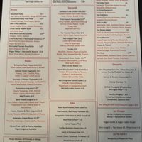 Menu   at 1530 The Restaurant in Hope Valley