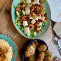 Kohlrabi Fattoush Salad (Mezze) at East Quay in Watchet