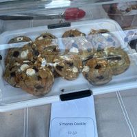 Vegan s’more cookies of which they offered samples! Delicious!   at Obviously Plantbased Foods in Springwater