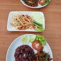 Papaya Salad was the best! at JVgan Healthy Food in Sri Racha