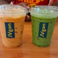 Thai Ice Tea and Matcha Tea at JVgan Healthy Food in Sri Racha