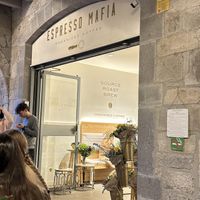 Outside  at Espresso Mafia  in Girona