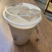 Coconut iced latte  at Espresso Mafia  in Girona