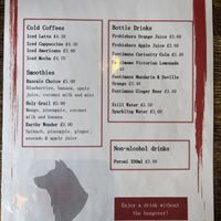 Drinks menu 2  at Rascals Cafe in Perth