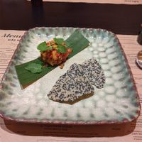 "Mom's memory", sesame cracker and some rice at Cai Mam Bistro - Signature Vegan in Hanoi