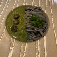 Charcoal pasta with avocado sauce #Veganuary at Cai Mam Bistro - Signature Vegan in Hanoi
