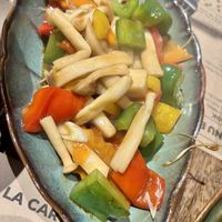 Mushrooms with lemongrass and peppers   at Cai Mam Bistro - Signature Vegan in Hanoi