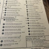 Menu  at Cai Mam Bistro - Signature Vegan in Hanoi