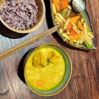 This food plus a juice for 410k?! at Cai Mam Bistro - Signature Vegan in Hanoi