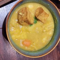 TWO pieces of tofu in this curry for 159k?! at Cai Mam Bistro - Signature Vegan in Hanoi