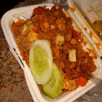 Pineapple fried rice at 17 Vegetarian Food Stall in Koh Phangan