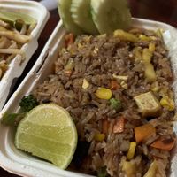 Pineapple fried rice   at 17 Vegetarian Food Stall in Koh Phangan