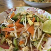 Vegan pad Thai   at 17 Vegetarian Food Stall in Koh Phangan