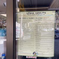 menu 1  at Leahi Health - Manoa in Honolulu